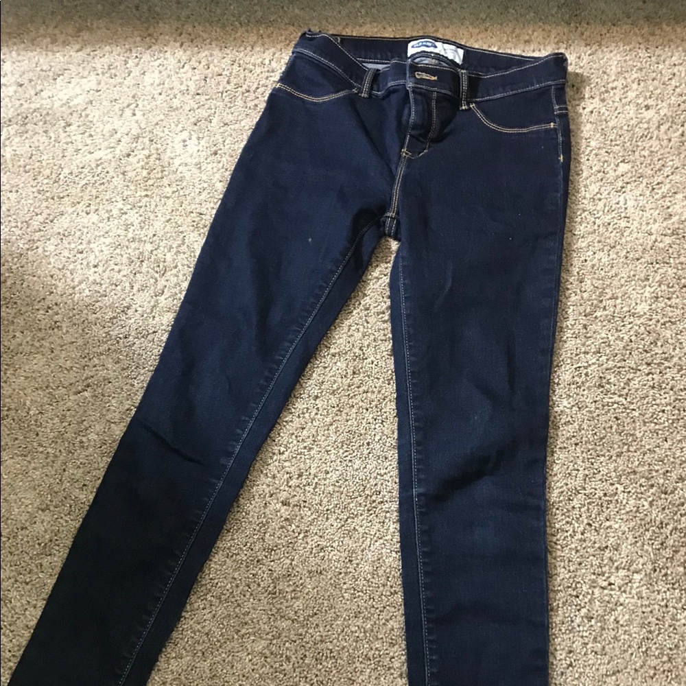Old Navy Rockstar jeggings (dark blue)